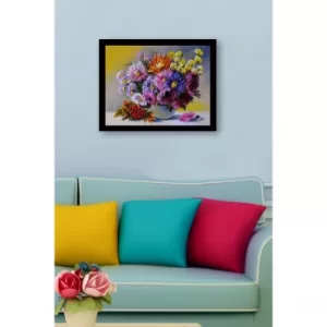 SC0721 Multicolor Decorative Framed MDF Painting