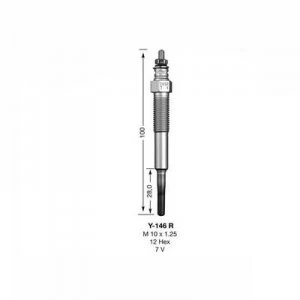 NGK Glow Plug Y-146R Y146R (7492)