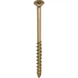 Screw-Tite Pozi Countersunk Screw 5 x 50mm (200 Pack) in Gold Plastic