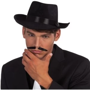 Gangster Moustache Fancy Dress Accessory