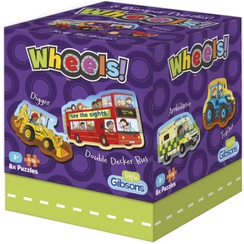 Little Wheels Jigsaw Puzzle - 16 Pieces