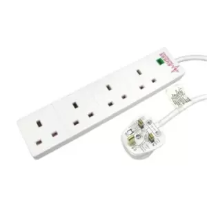 Cables Direct RB-05M04SPD surge protector White 4 AC outlet(s) 220-240 V 5 m