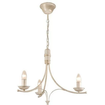 Lamkur Lighting - Luca Traditional Chandeliers White, 3x E14