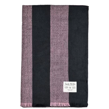 Jack Wills Madingley Stripe Scarf - Pink Navy