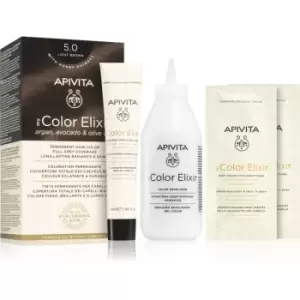 Apivita My Color Elixir hair colour ammonia-free shade 5.0 Light Brown