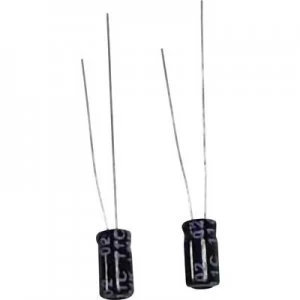 Subminiature electrolytic capacitor Radial lead 3.5mm 100 25 V 20 x H 6mm x 13mm