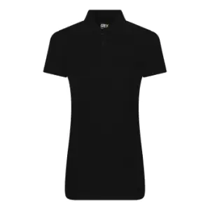 PRO RTX Womens/Ladies Pro Piqu Polo Shirt (S) (Black)