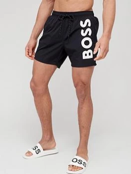 BOSS Octopus Swim Shorts - Black, Size L, Men