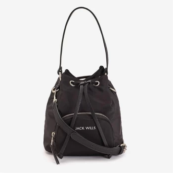 Jack Wills Mini Drawstring Bag - Black