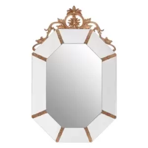 Interiors by PH Wall Mirror With Gold Resin Frame