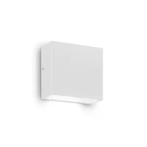 Tetris 1 Light Outdoor Wall Light White IP44, G9