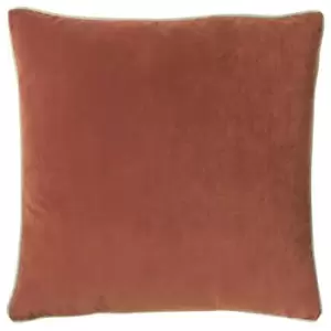 Furn Cohen Velvet Cushion Cover (One Size) (Brick Red) - Brick Red