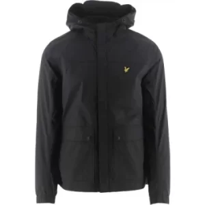 Lyle and Scott Jet Black Hooded Pocket Jacket