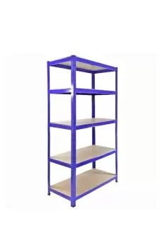 T-Rax Metal Storage Shelves, Blue, 90cm W, 45cm D