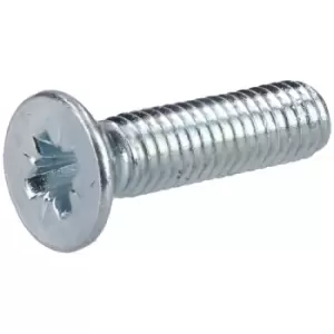 R-TECH 337069 Pozi Countersunk Machine Screws BZP M3 12mm - Pack O...