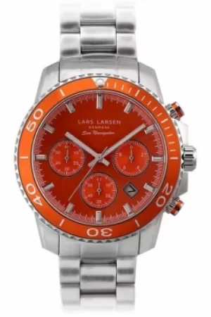 Mens Lars Larsen Chronograph Watch 134SOSB