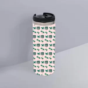 Light Cactus Pattern Thermo Travel Mug