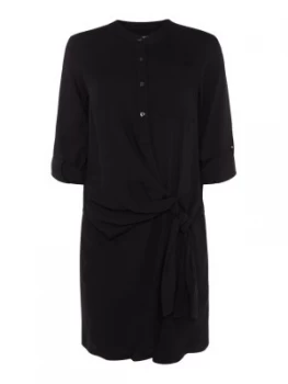 DKNY Gathered Waist Dress Black