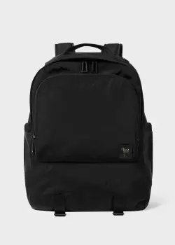 Ps Paul Smith Black Recycled Polyester Backpack