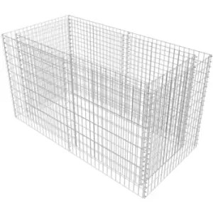 Gabion Raised Bed Steel 180x90x100cm Silver Vidaxl Silver