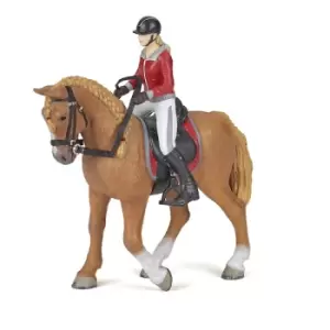 PAPO Horses and Ponies Walking Horse and Horsewoman Figure