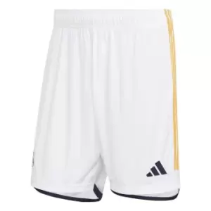 adidas Real Madrid Home Shorts 2023 2024 Adults - White