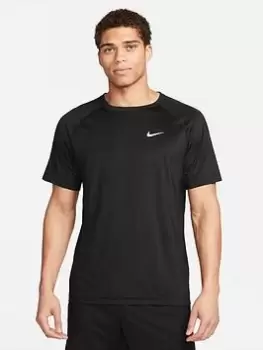 Nike Ready Dri-FIT Short-Sleeve Fitness Top - Black Size M Men