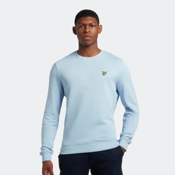 Mens Crew Neck Sweatshirt - Light Blue - S