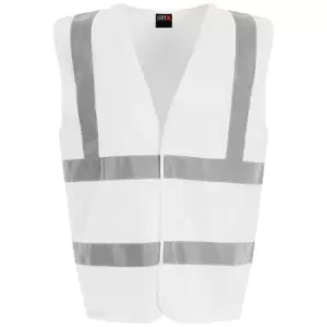 PRO RTX High Visibility Unisex Waistcoat (L) (White)