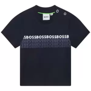 Boss Boss Logo T-Shirt Infant Boys - Blue