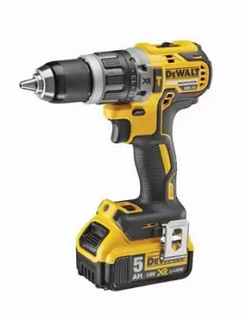 DEWALT Xr 5Ah Li-Ion Cordless Combi Drill & Impact Driver Dck266P2-Gb