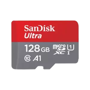 SanDisk Ultra MicroSDXC UHS-I Card with Adapter - 128GB - SDSQUAB-128G-GN6MA