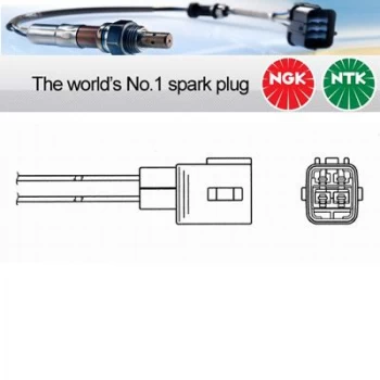 1x NGK NTK Oxygen O2 Lambda Sensor OZA669-EE10 OZA669EE10 (7970)