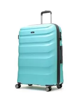 Rock Luggage Bali UYG8R 8 Wheel Hardshell Large Turquoise Suitcase