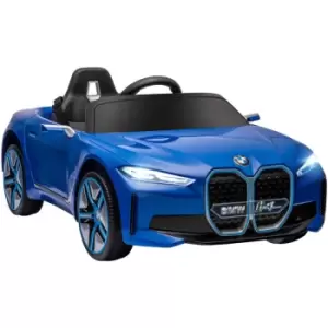 Homcom - bmw i4 Licensed 12V Kids Electric Ride-On Car w/ Remote Control - Blue - Blue