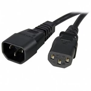 3 ft Standard Computer Power Cord Extension C14 to C13