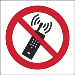 Warning No Mobile Phones IT IS Against... - Sav (150 x 100mm)