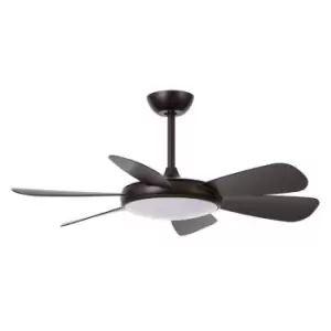 Cristal Record Mode DC LED Ceiling Fan 24W CCT Black