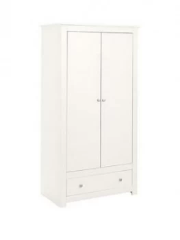 Julian Bowen Radley 2 Door Combination Wardrobe - White