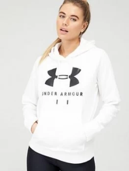 Urban Armor Gear Rival Fleece Sportstyle Graphic Hoodie - White/Black Size M Women