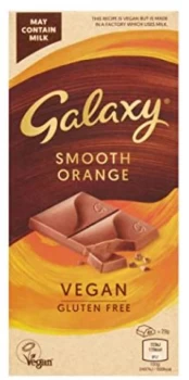 Galaxy Vegan Smooth Orange Bar - 100g x 10