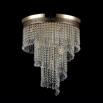 Cascade Chandelier Gold & Crystal, 7 Light, E14