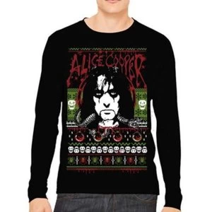 Alice Cooper - Holiday 2015 Unisex XX-Large Sweatshirt - Black