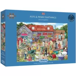 Pots and Penny Farthings Jigsaw Puzzle - 2000 Pieces