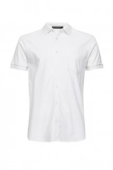 Mens French Connection Hybrid Polo Shirt White