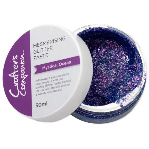 Crafter's Comanion Holographic Glitter Texture Paste 50ml Purple Mesmerising Mystical Ocean