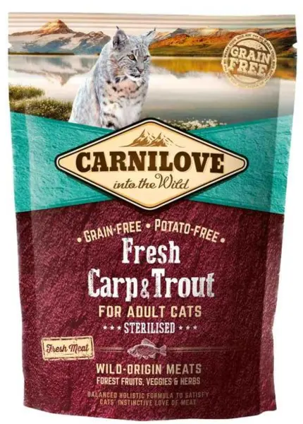 Carnilove Fresh Carp and Trout Adult Cat Food 400g