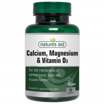 Natures Aid Calcium Magnesium & D3 Tablets - 90s (Case of 10)