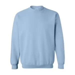 Gildan Heavy Blend Unisex Adult Crewneck Sweatshirt (L) (Light Blue)