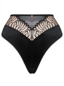 Curvy Kate Scantilly Fallen Angel High Waist Briefs - Black